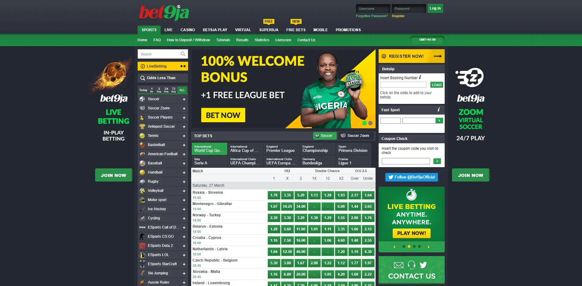 Bet9ja Sportsbook Review