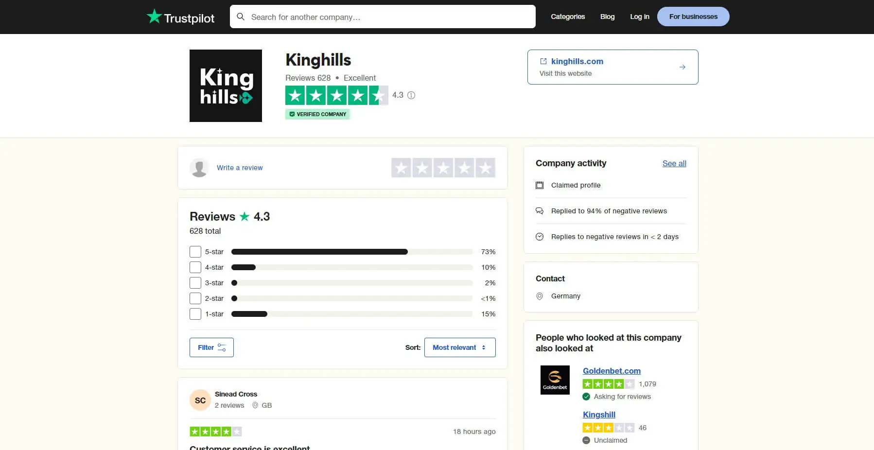 Kinghills Customer Reviews